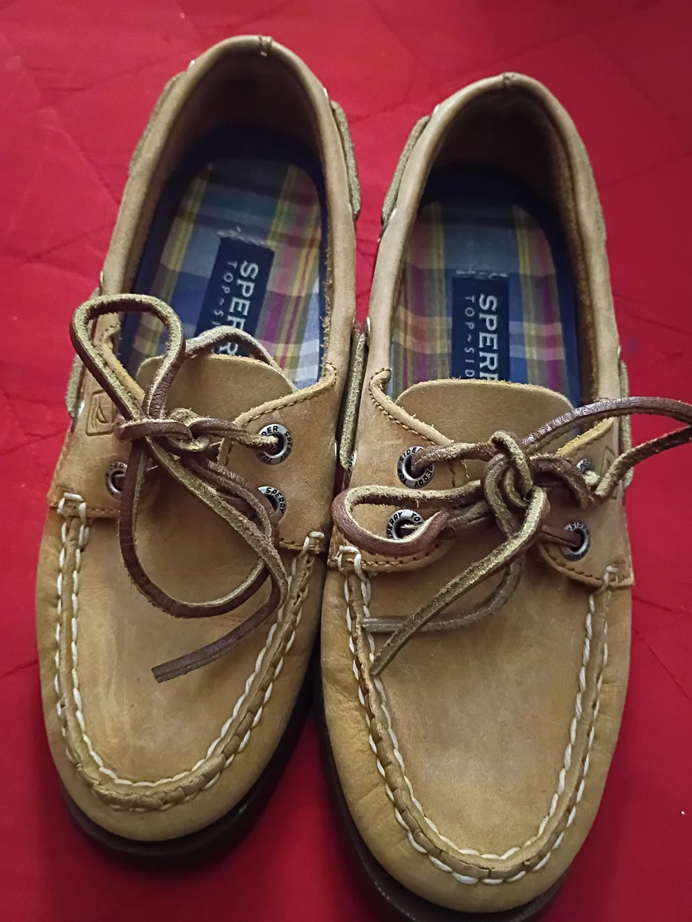 Sperry Tan Suede Boat Shoes for Men